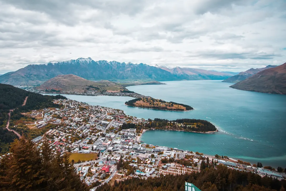 Vista aérea de Queenstown