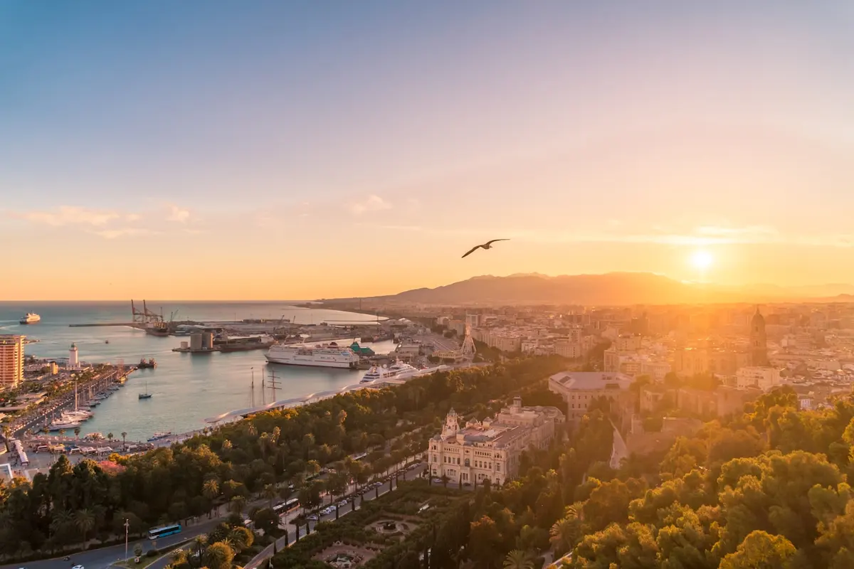 Vista de Málaga