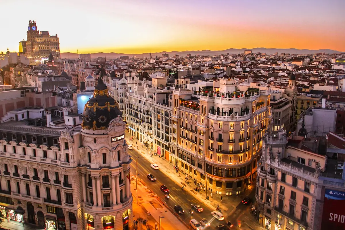 Vista aérea de Madrid