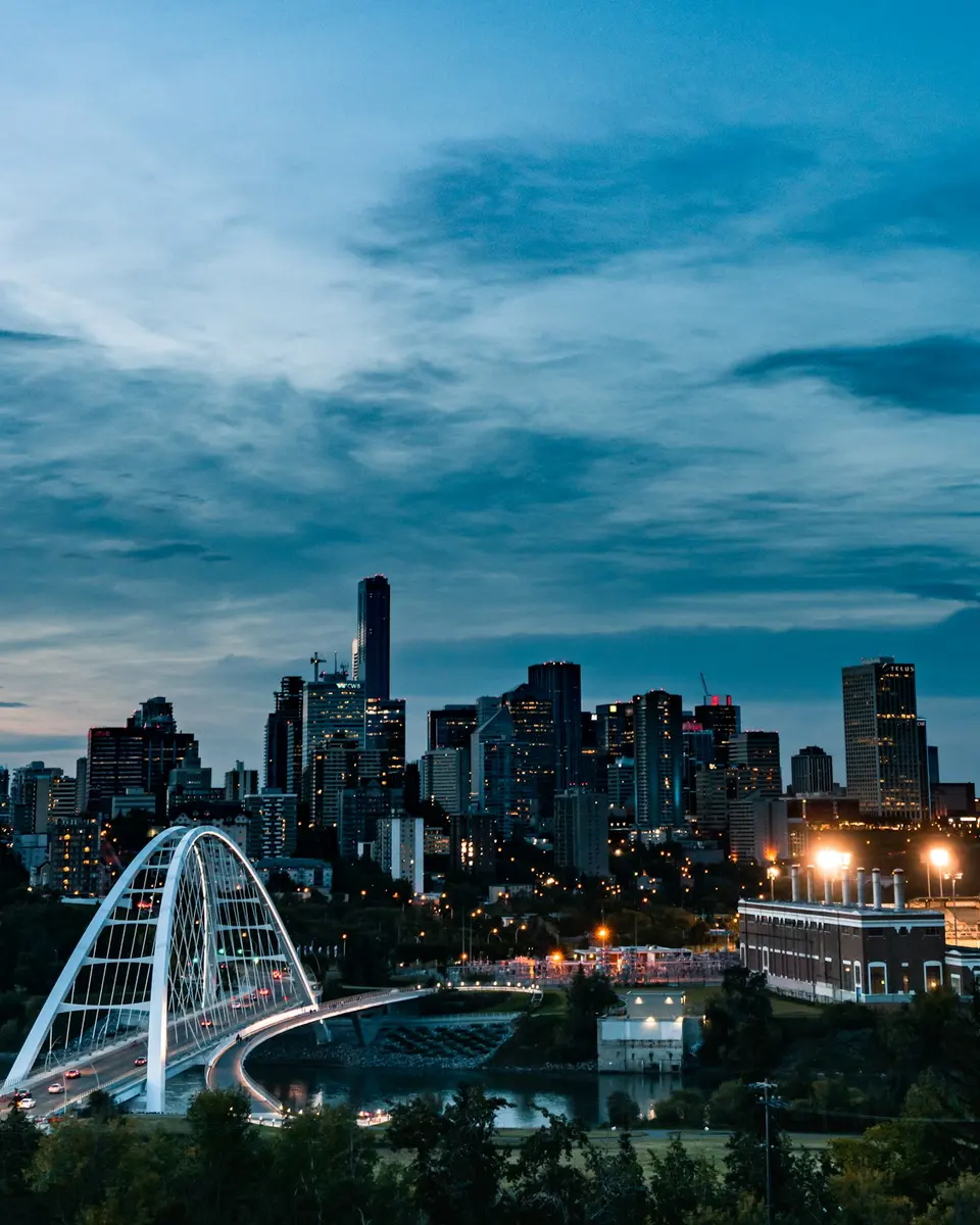 Vista aérea de Edmonton