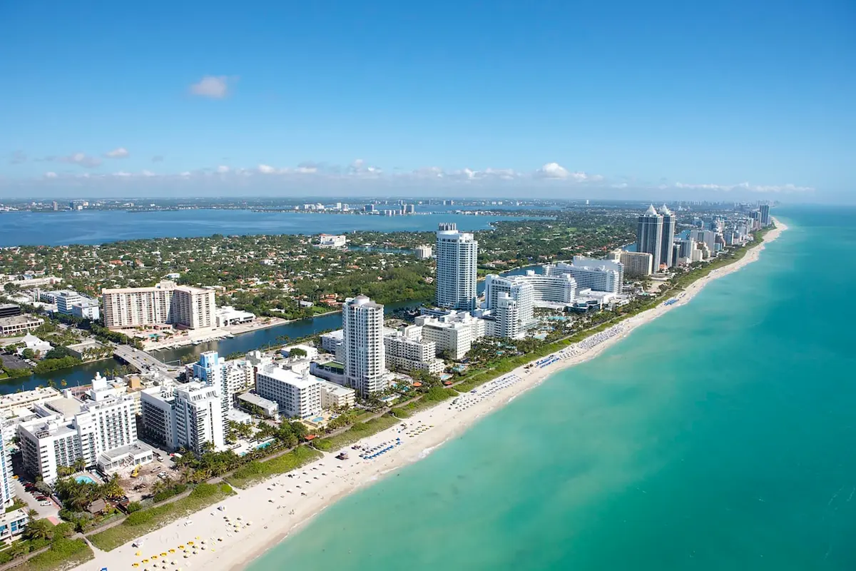Vista aérea de Miami